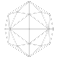 Wireframe Shape Disdyakis Dodecahedron - Thumbnail 10