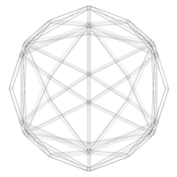 Wireframe Shape Disdyakis Dodecahedron - Thumbnail 12