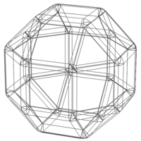 Wireframe Shape Rhombicuboctahedron - Thumbnail 3