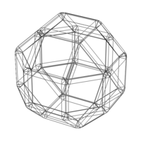Wireframe Shape Rhombicuboctahedron - Thumbnail 5