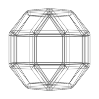 Wireframe Shape Rhombicuboctahedron - Thumbnail 11