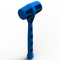 Small Blue Plastic Peg Hammer 3D Printing 544375