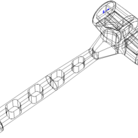 Blue Plastic Peg Hammer - Thumbnail 3