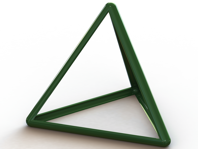 Wireframe Tetrahedron 3D Print 544399