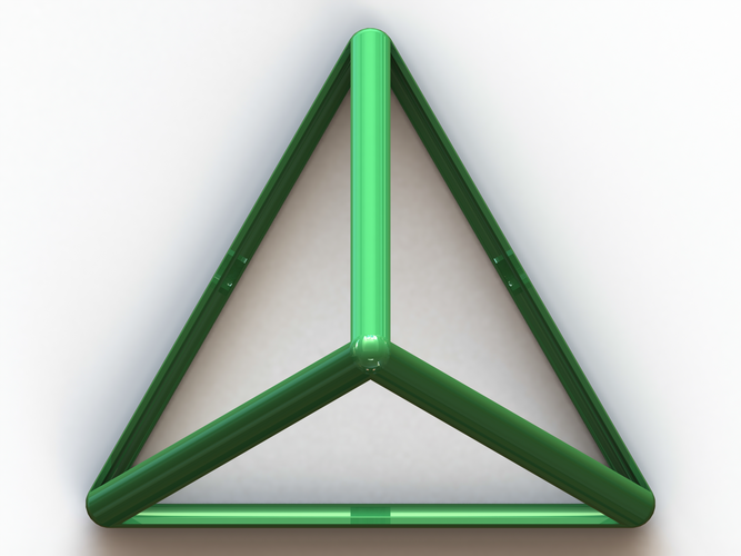 Wireframe Tetrahedron 3D Print 544400