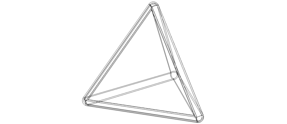 Wireframe Tetrahedron 3D Print 544401