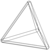 Wireframe Tetrahedron - Thumbnail 3