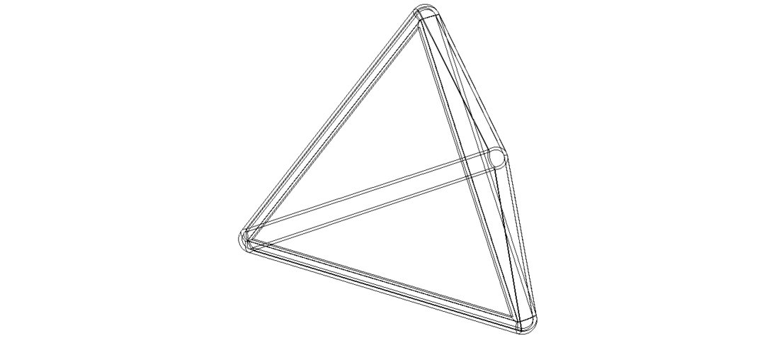 Wireframe Tetrahedron 3D Print 544403