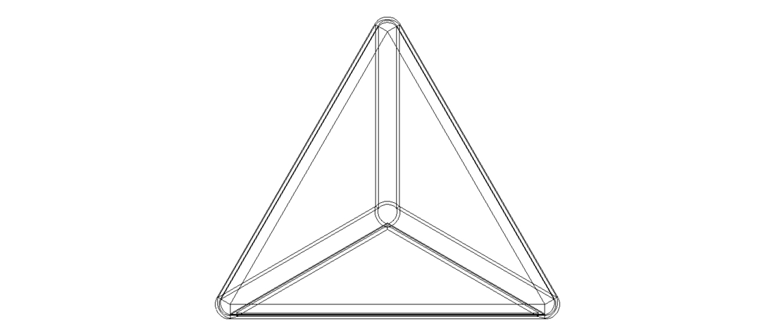 Wireframe Tetrahedron 3D Print 544404