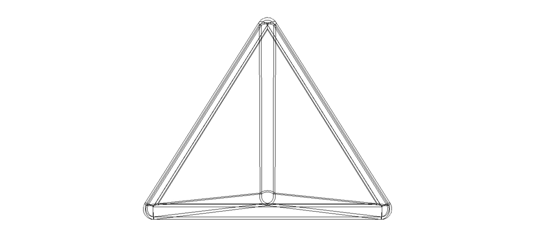 Wireframe Tetrahedron 3D Print 544406