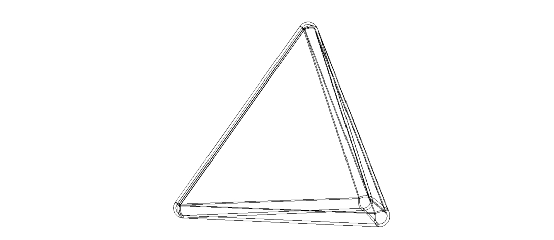 Wireframe Tetrahedron 3D Print 544410