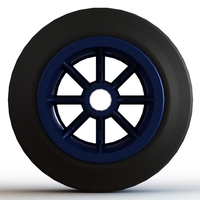 100mm Solid Plastic Caster Wheel - Thumbnail 2
