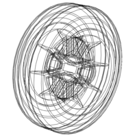 100mm Solid Plastic Caster Wheel - Thumbnail 3