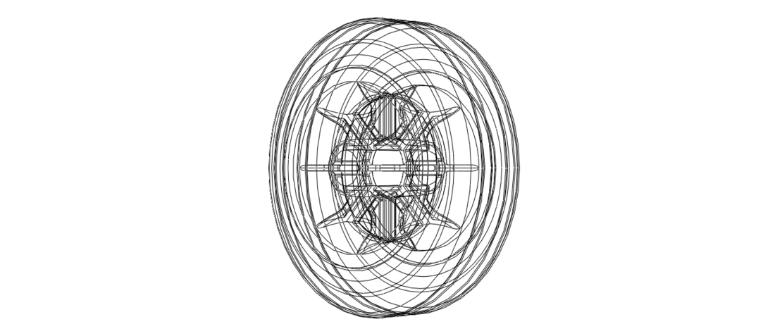 100mm Solid Plastic Caster Wheel 3D Print 544417