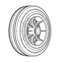 100mm Solid Plastic Caster Wheel - Thumbnail 8
