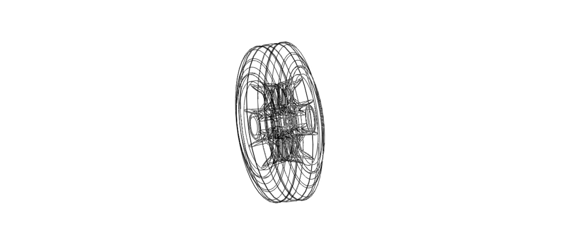 100mm Solid Plastic Caster Wheel 3D Print 544420