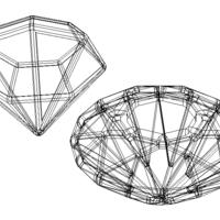 Wireframe Diamond Gem - Thumbnail 4