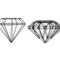 Wireframe Diamond Gem - Thumbnail 8