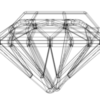 Wireframe Diamond Gem - Thumbnail 12
