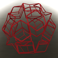 Wireframe Shape Dodecadodecahedron - Thumbnail 1