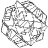 Wireframe Shape Dodecadodecahedron - Thumbnail 3