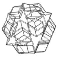 Wireframe Shape Dodecadodecahedron - Thumbnail 4