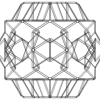 Wireframe Shape Dodecadodecahedron - Thumbnail 6