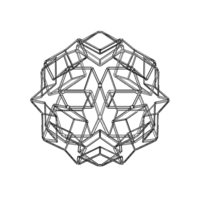 Wireframe Shape Dodecadodecahedron - Thumbnail 7