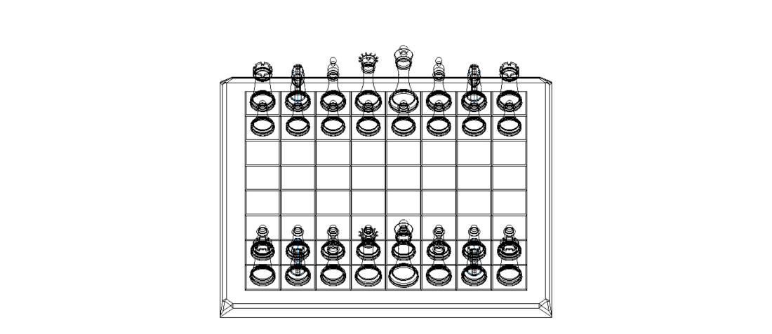 Chess Board Complete Set 3D Print 544467