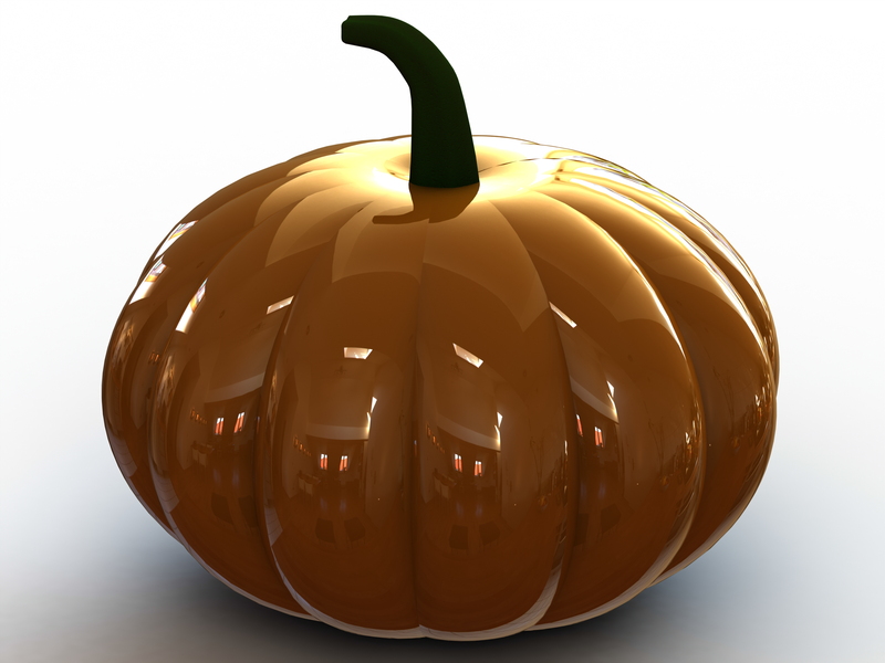 3D Art Surface Pumpkin