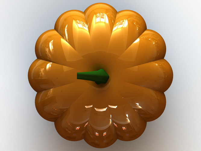 3D Art Surface Pumpkin 3D Print 544472