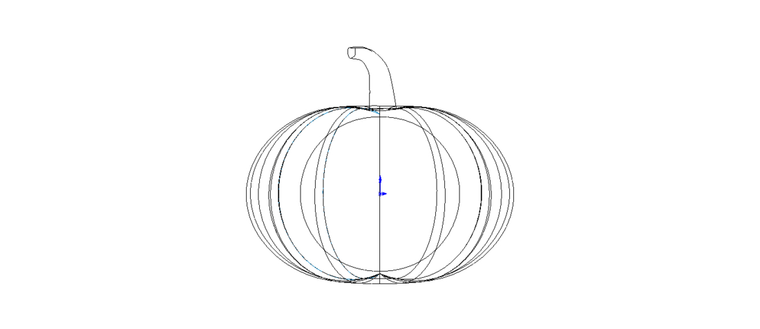 3D Art Surface Pumpkin 3D Print 544481