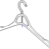 Plastic Clothes Hanger - Thumbnail 3