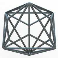 Wireframe Shape Triakis Octahedron - Thumbnail 2
