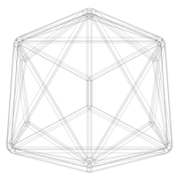Wireframe Shape Triakis Octahedron - Thumbnail 7