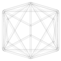 Wireframe Shape Triakis Octahedron - Thumbnail 12