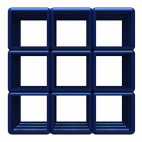 Wireframe Shape Rubik Cube - Thumbnail 2