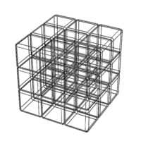 Wireframe Shape Rubik Cube - Thumbnail 5