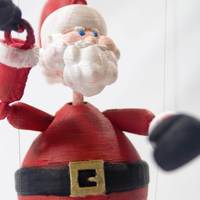 BOXING SANTA - MARIONETTE PUPPET - Thumbnail 6