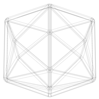Wireframe Shape Tetrakis Hexahedron - Thumbnail 11