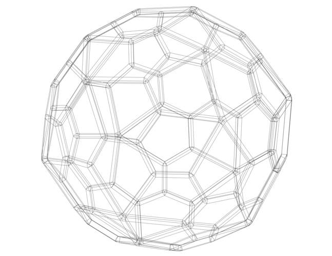 Wireframe Shape Pentagonal Hexecontahedron 3D Print 544591