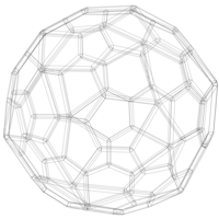 Wireframe Shape Pentagonal Hexecontahedron - Thumbnail 3