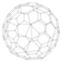 Wireframe Shape Pentagonal Hexecontahedron - Thumbnail 4