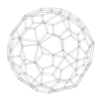 Wireframe Shape Pentagonal Hexecontahedron - Thumbnail 5