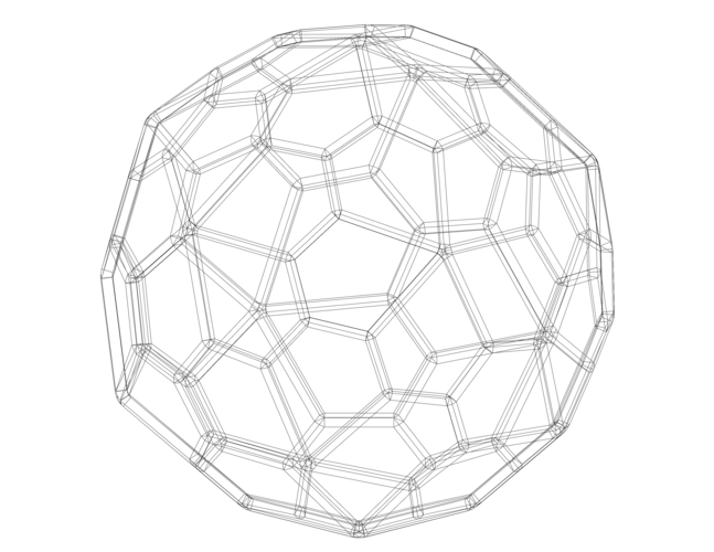 Wireframe Shape Pentagonal Hexecontahedron 3D Print 544595