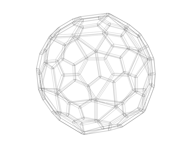 Wireframe Shape Pentagonal Hexecontahedron 3D Print 544596