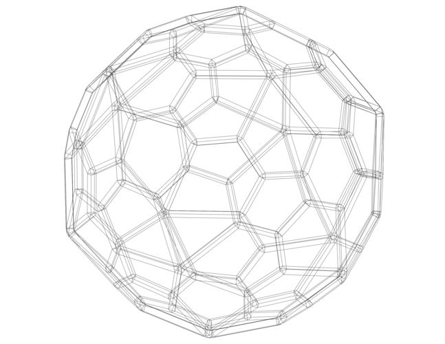 Wireframe Shape Pentagonal Hexecontahedron 3D Print 544597