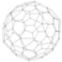 Wireframe Shape Pentagonal Hexecontahedron - Thumbnail 9