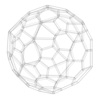 Wireframe Shape Pentagonal Hexecontahedron - Thumbnail 10