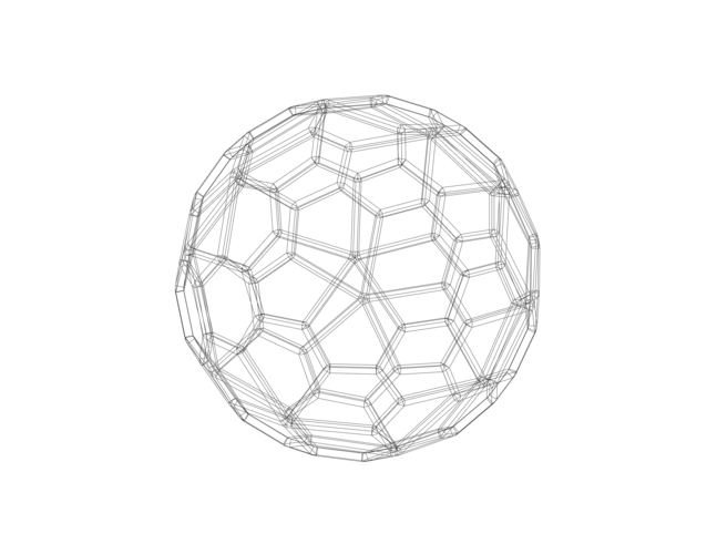 Wireframe Shape Pentagonal Hexecontahedron 3D Print 544599